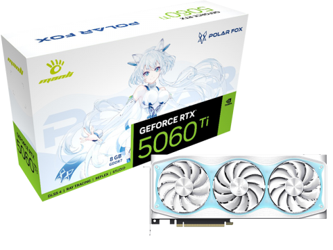 万丽 雪狐 GeForce RTX 5060 OC 8GB GDDR7 三风扇